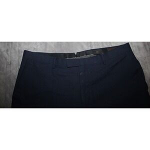 Banana Republic Men's 35x31 Blue Check Canonico Wool Dress Pants